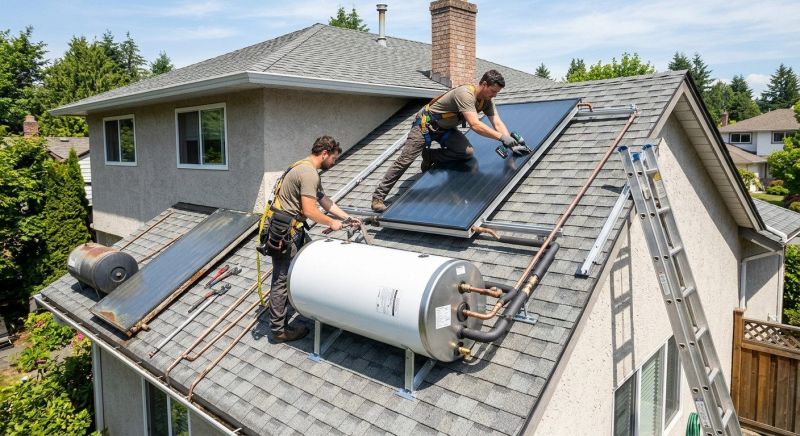 Solar Water Heater Replacement project example
